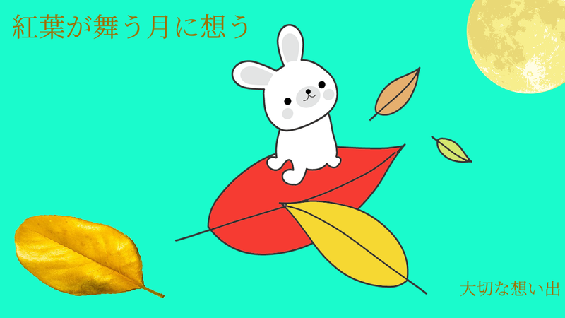 紅葉が舞う月に想う