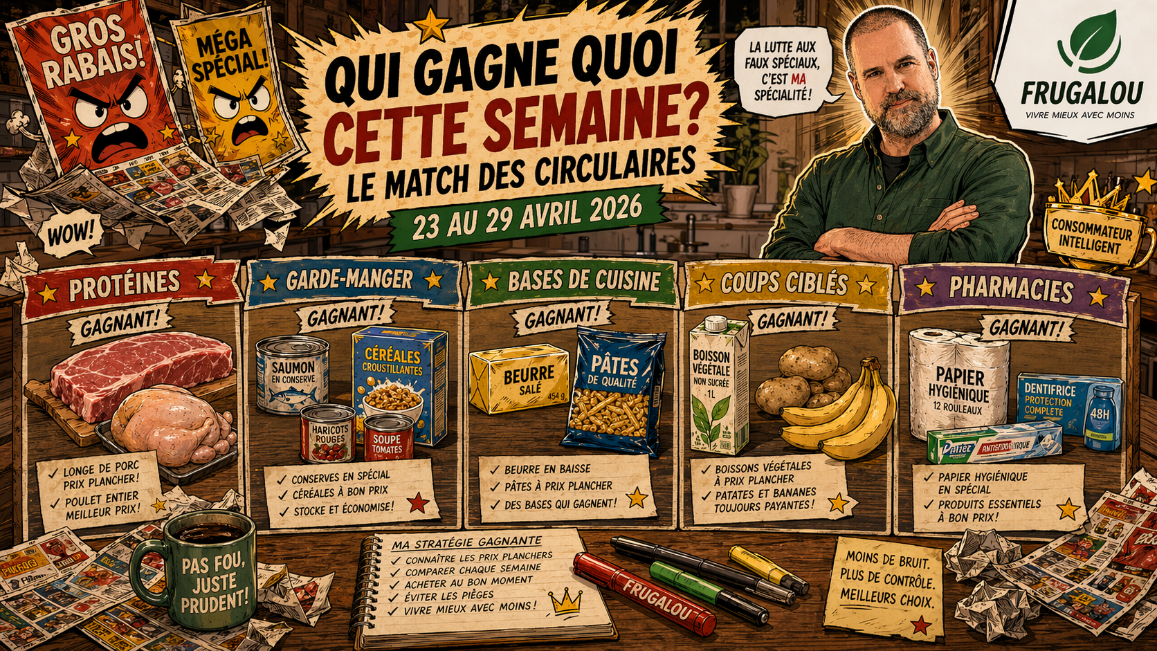 Qui gagne quoi cette semaine dans les circulaires