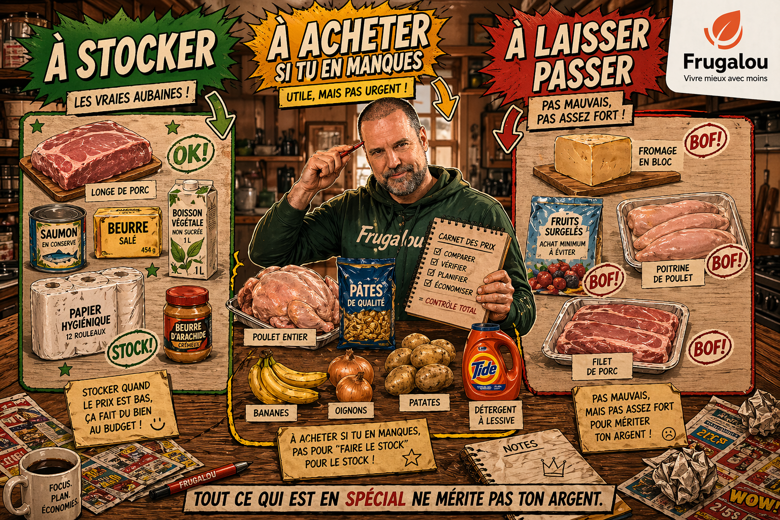 Produits à stocker, à acheter ou à laisser passer cette semaine