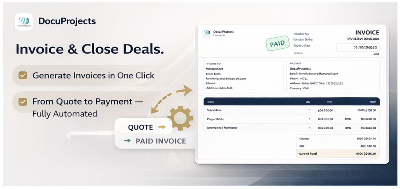 Automated Invoicing & CRM | DocuProjects