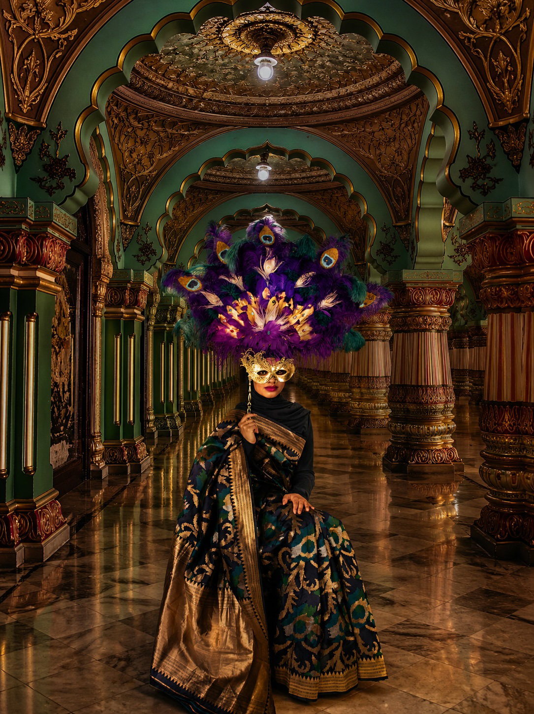 Peacock Headpiece