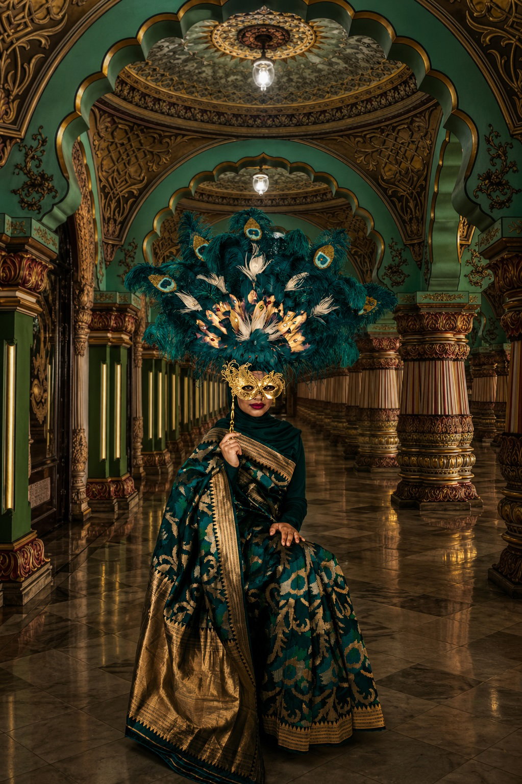 Peacock Headpiece