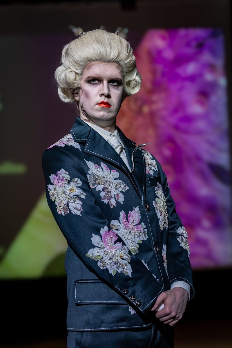 A collection of various wigs