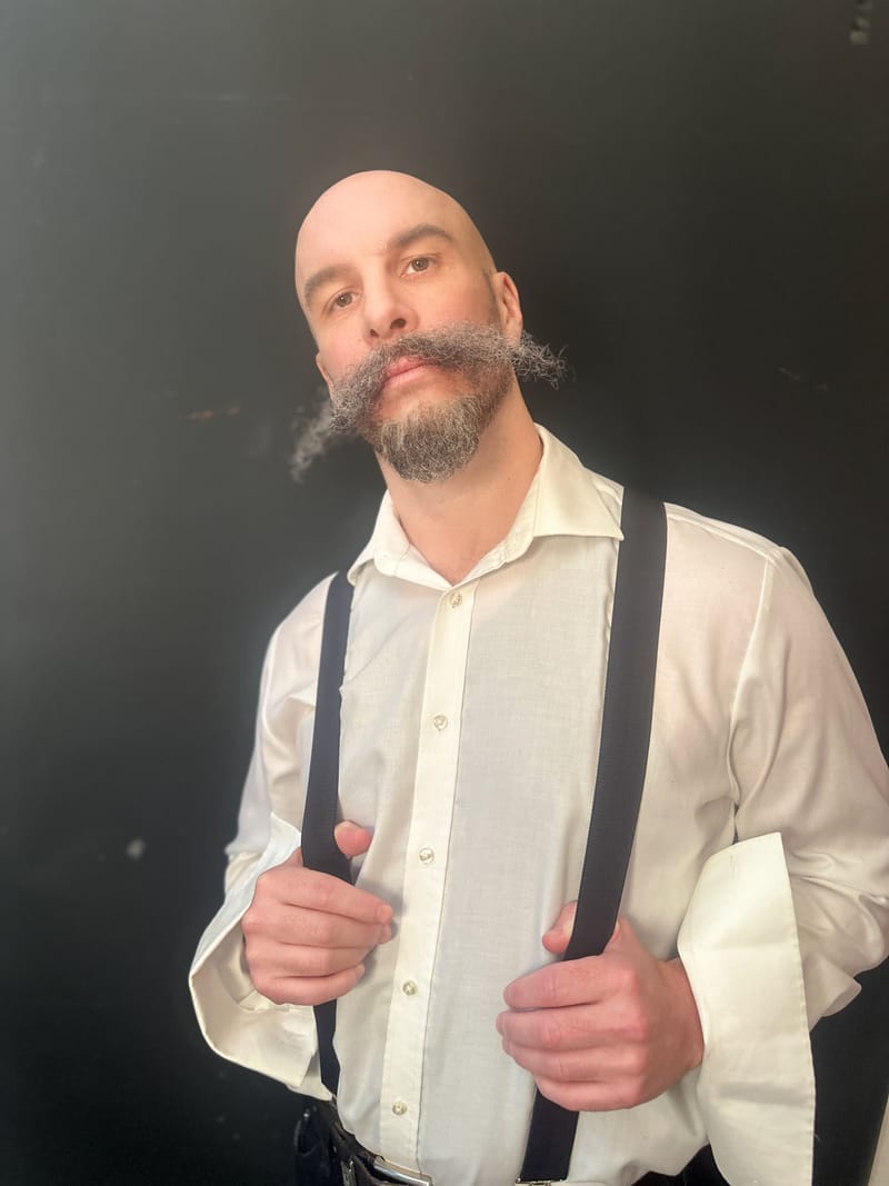 A collection of various wigs