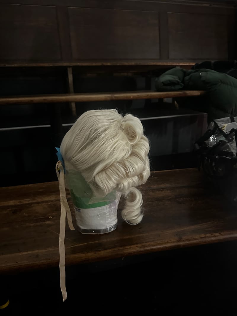 A collection of various wigs