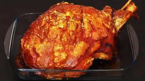 Pierna asada de cerdo