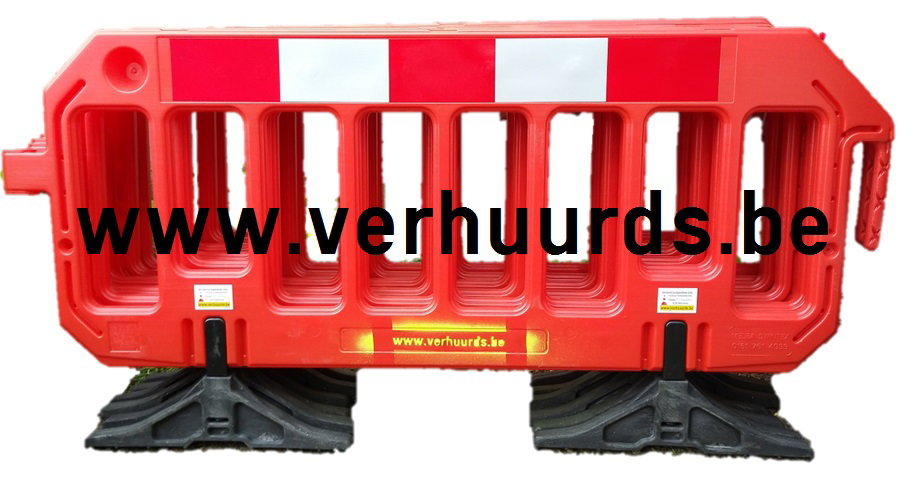 Werfhek 2m br 1m hoogte (wit - oranje - geel - groen)