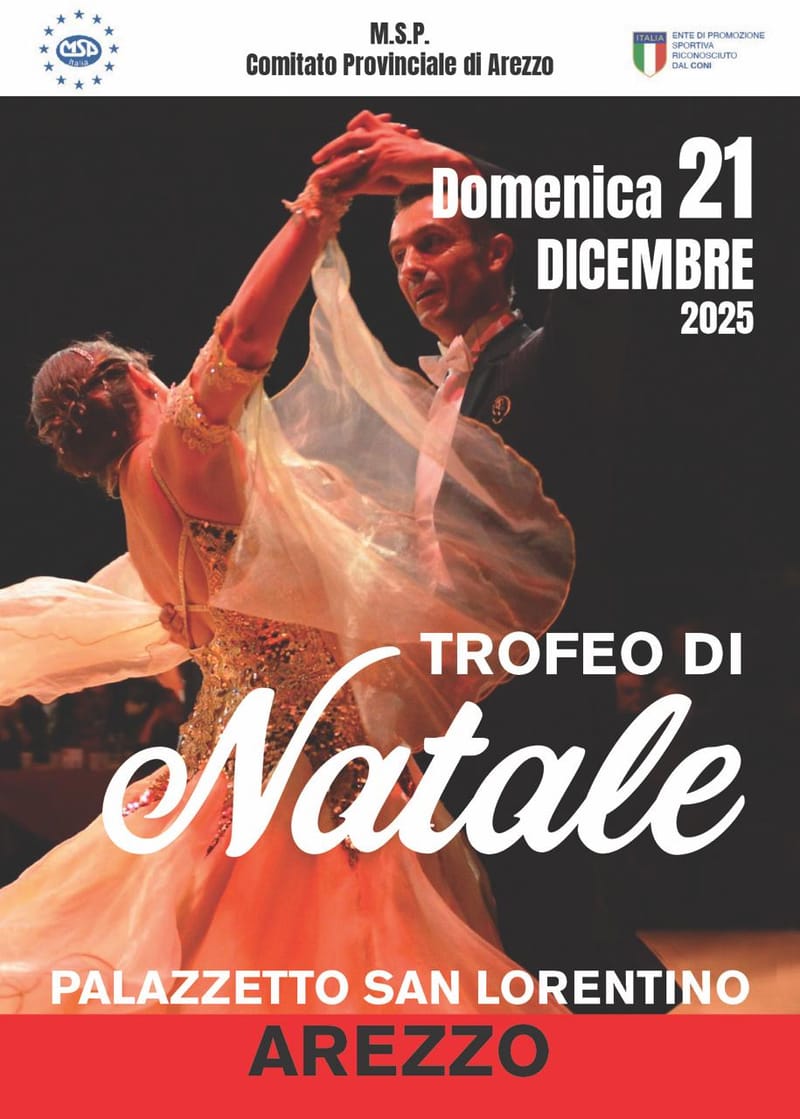 TROFEO DI NATALE Palazzetto dello sport S.Lorentino AR   -  GARA DI BALLO DANZA SPORTIVA