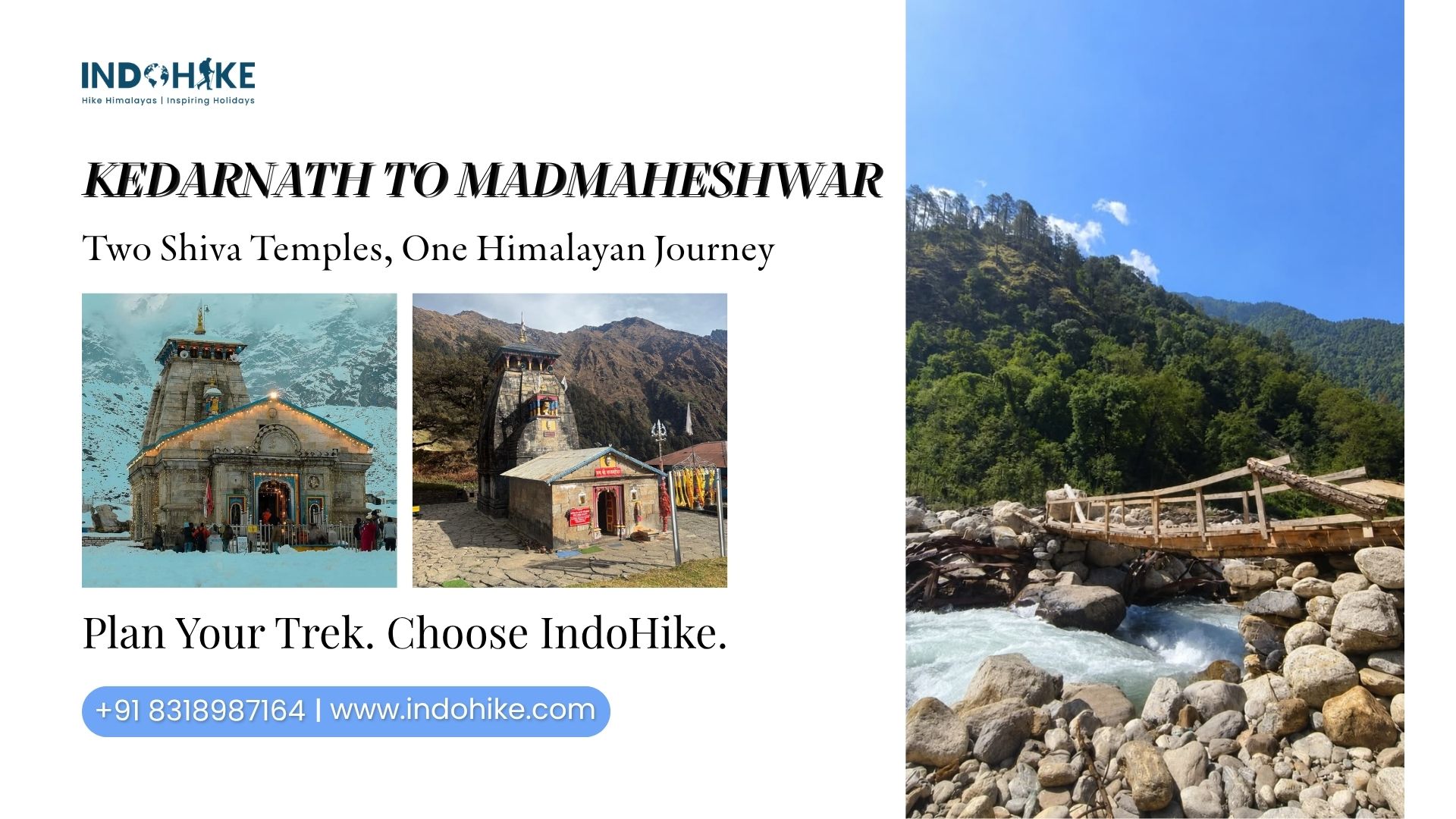 Kedarnath to Madmaheshwar distance