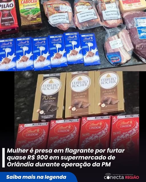 MULHER É PRESA POR FURTO DE PRODUTOS EM SUPERMERCADO