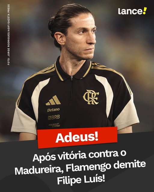 ESPORTE: FILIPE LUÍS É DEMITIDO DO FLAMENGO