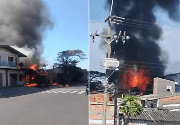 AVIÃO CAI SOBRE RESIDÊNCIA E PILOTO NÃO SOBREVIVEU