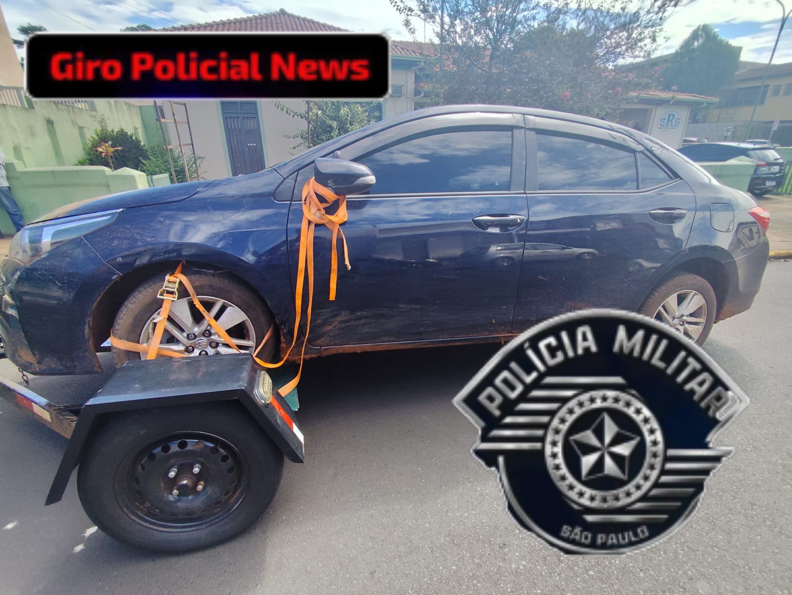 EM GUARIBA POLÍCIA MILITAR RECUPERA VEÍCULO COM QUEIXA DE ROUBO
