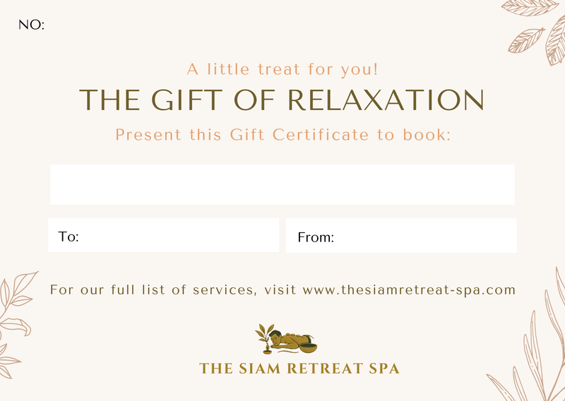 The Siam retreat spa Gift Card