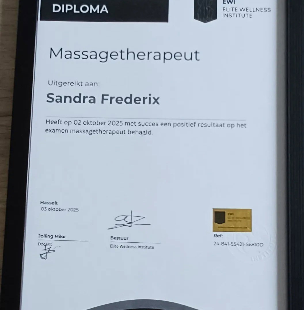 diploma massagetherapeut