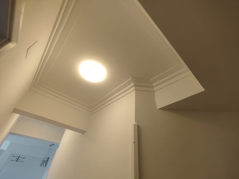 Instalação de teto em drywall e sancas