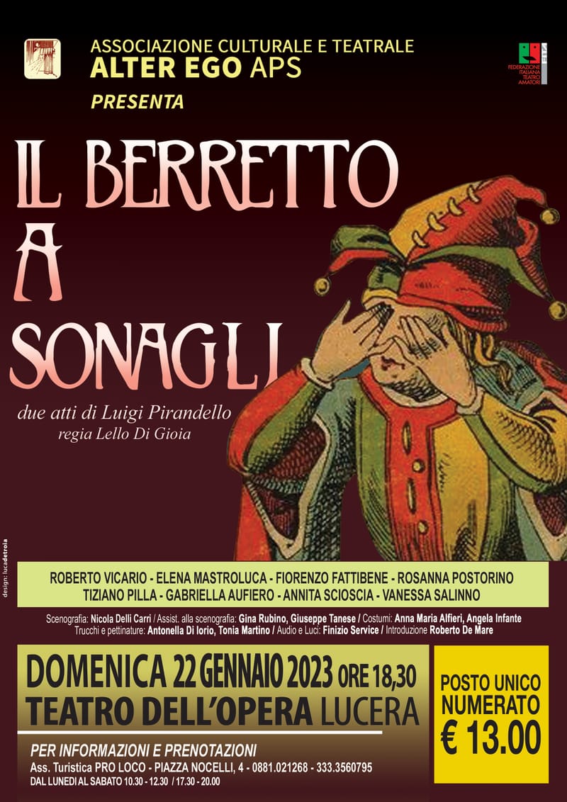 Il berretto a sonagli 2023