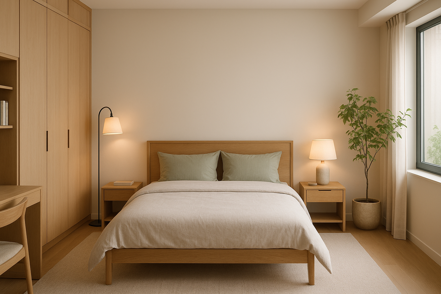 SERENE SLUMBER: A SANCTUARY OF MINIMALIST COMFORT