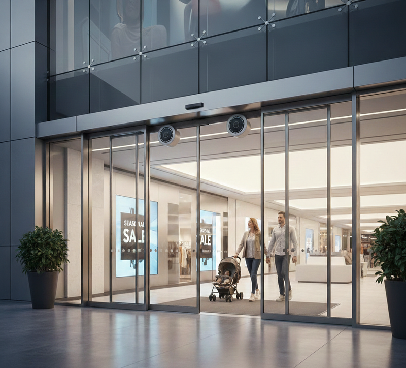 ​تركيب أبواب زجاج أوتوماتيك وسحاب بالرياض