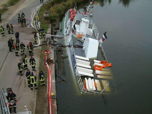 Schiffsunfall Obereiderhafen