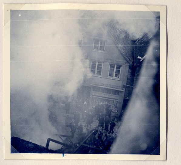 22.01.1951 Großfeuer Möbel Schulz, 1 toter Feuerwehrmann (Zum vergrößern auf das Bild drücken)