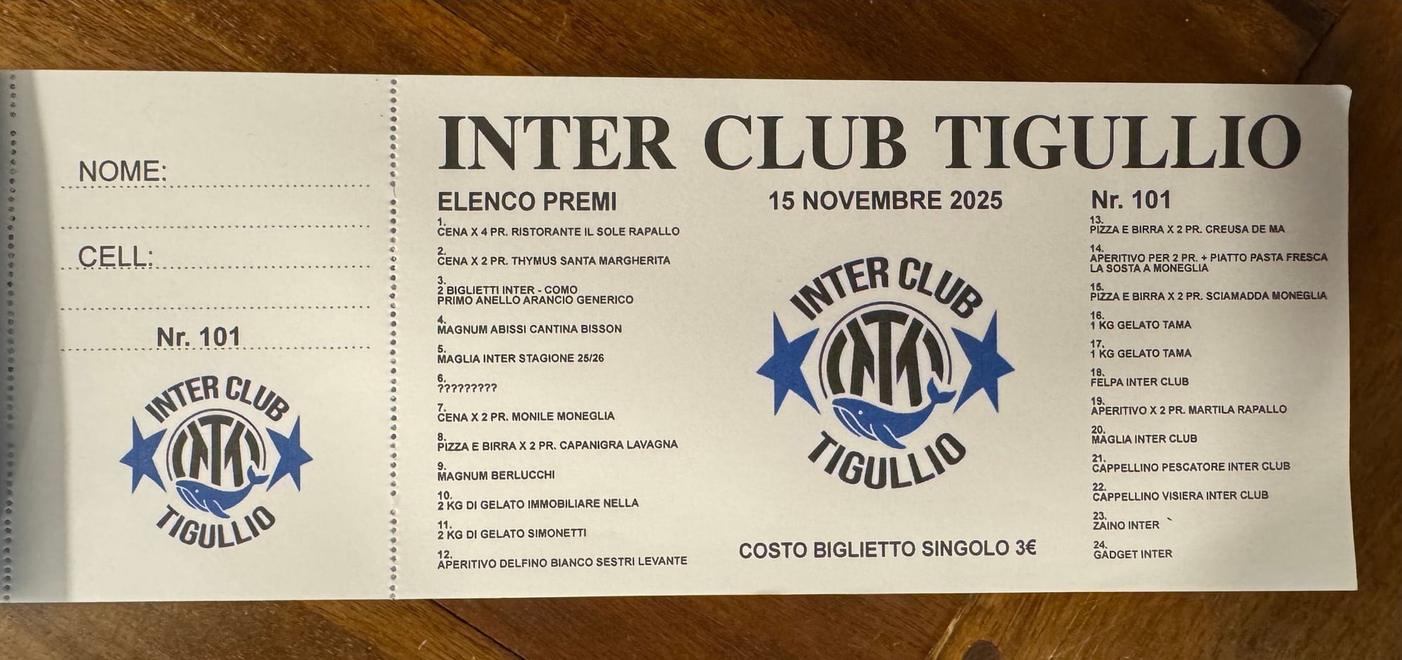 Lotteria Inter club