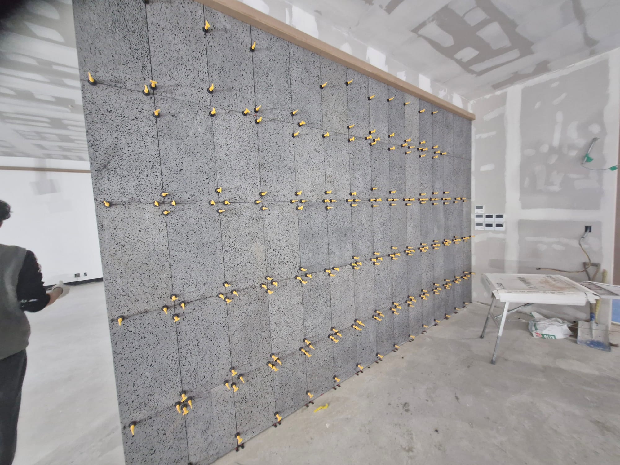 현무암 판석시공