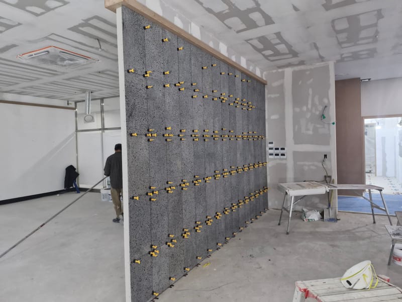 현무암 판석시공