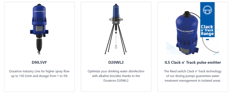 Manufactured by Desatron - Recommended Dosing Pumps