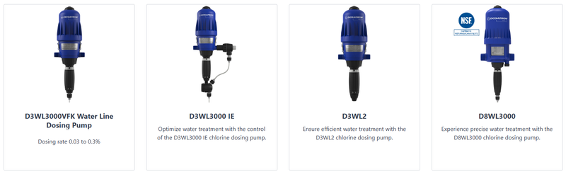 Manufactured by Desatron - Recommended Dosing Pumps