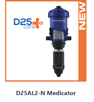 Manufactured By Dosatron - Recommended dosing pumps