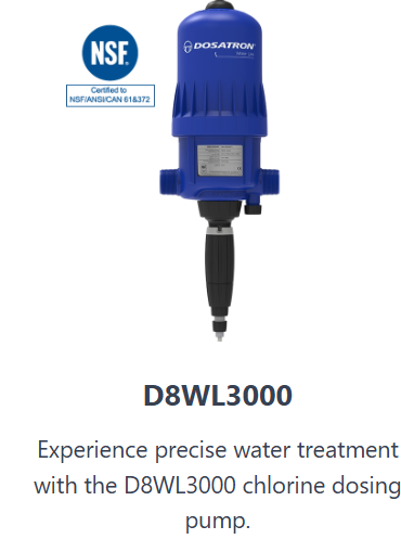 Manufactured by Desatron - Recommended Dosing Pumps