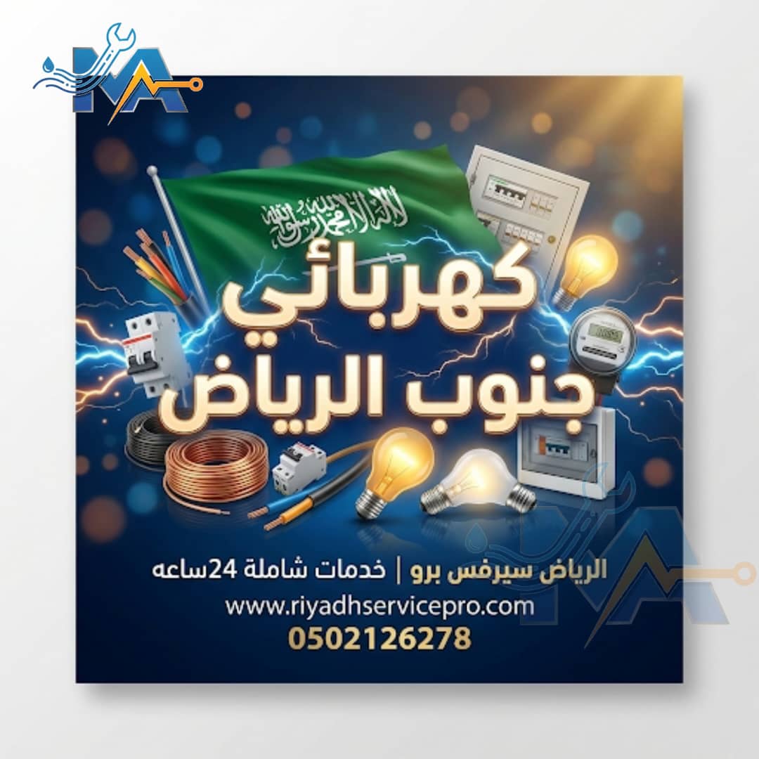 أفضل كهربائي جنوب الرياض: خدمة 24 ساعة ودقة التنفيذ