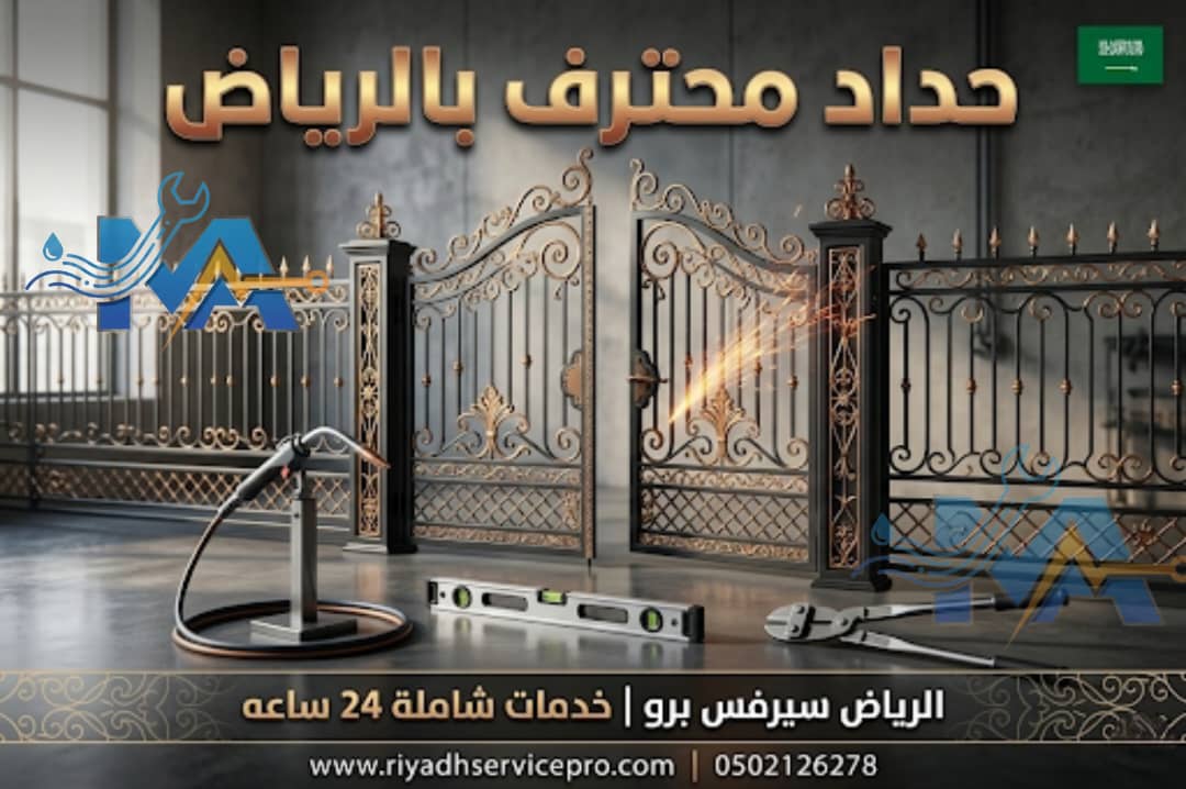 أفضل حداد بالرياض — تركيب شبكات الأمان والأسوار المعدنية بدقة متناهية