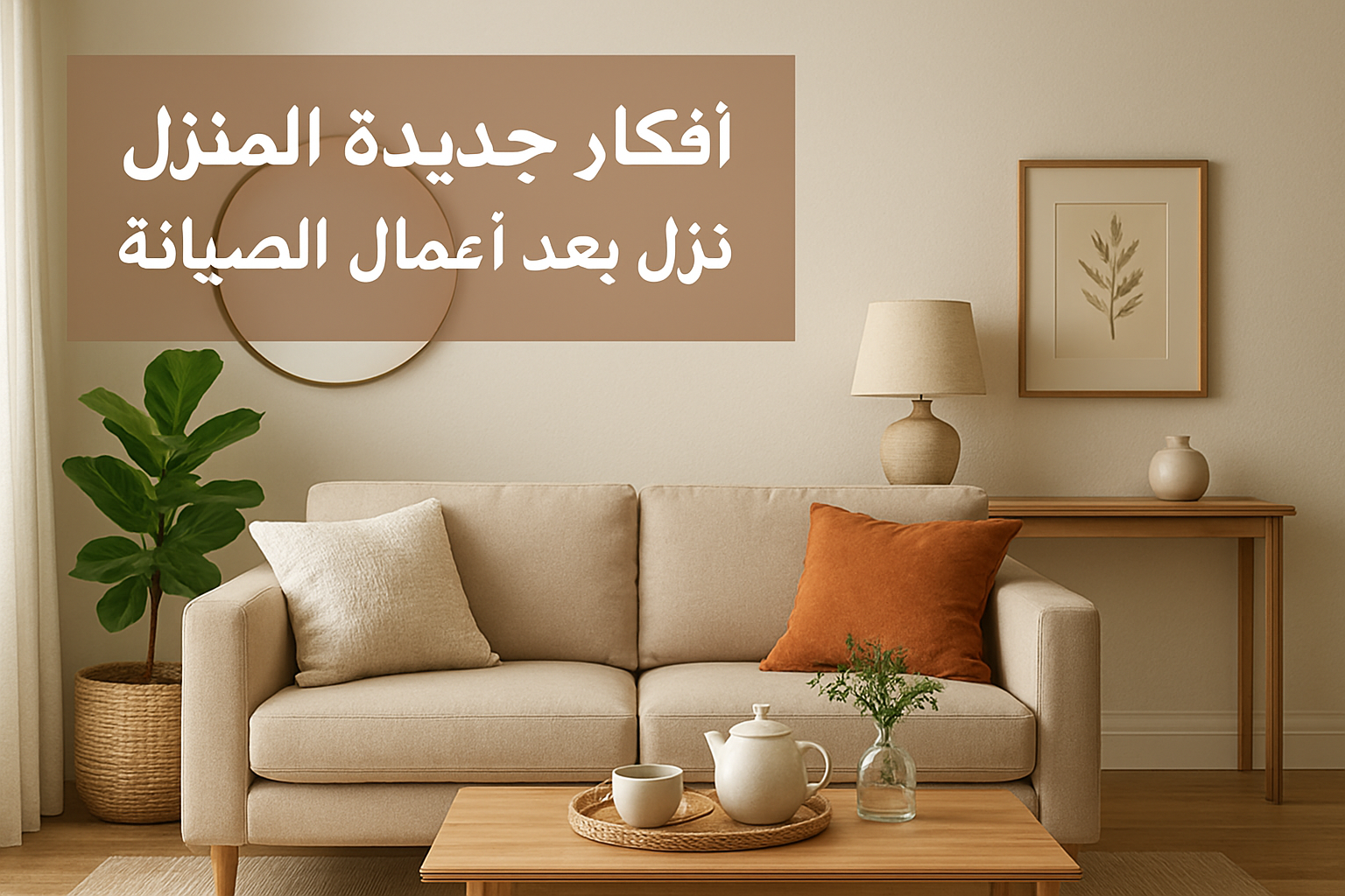 أفكار جديدة لديكور المنزل بعد أعمال الصيانة