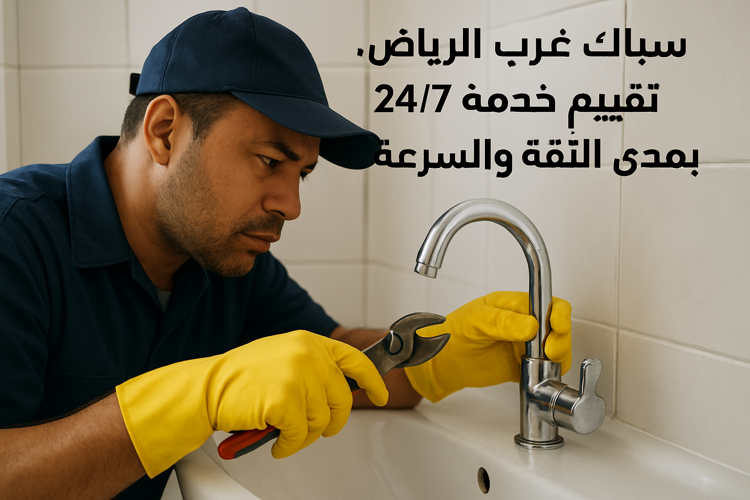 سباك غرب الرياض: تقييم خدمة 24/7 بمدى الثقة والسرعة