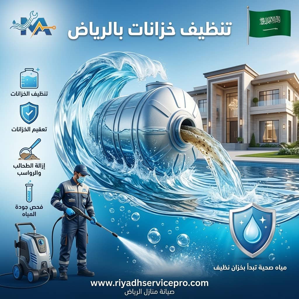 شركة تنظيف خزانات بالرياض - تعقيم وتطهير خزانات المياه المنزلية