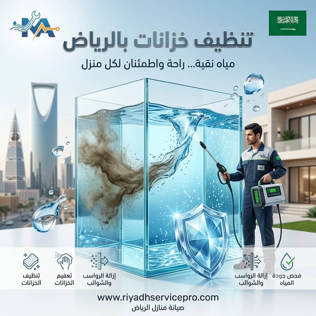 أفضل شركة غسيل خزانات بالرياض مع التعقيم الشامل