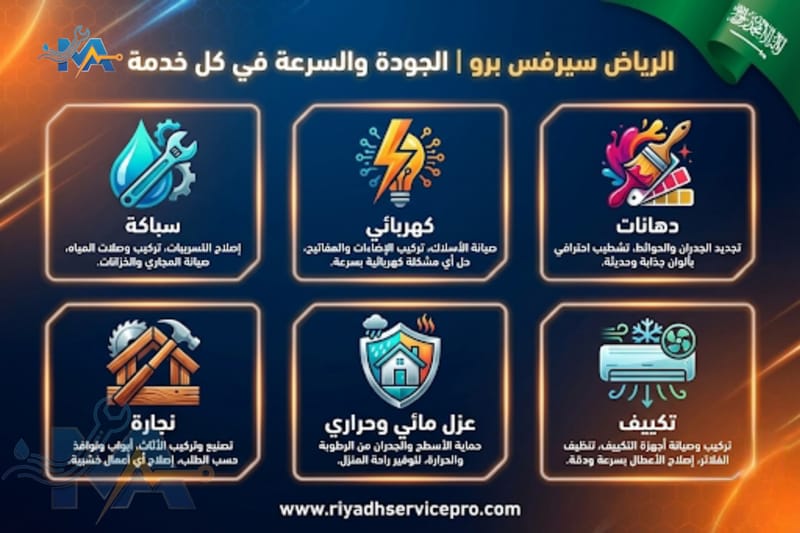 الرياض سيرفس برو – دليلك الشامل لجميع خدمات الصيانة المنزلية في الرياض