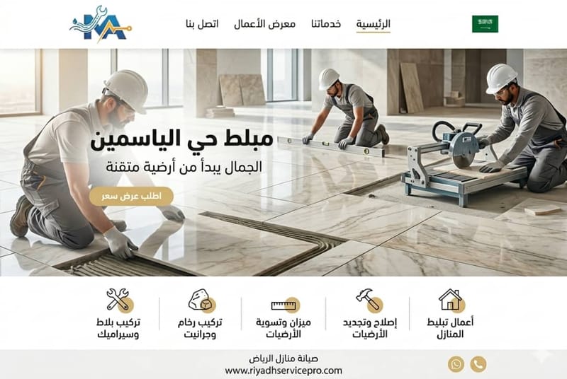 بلاط وسيراميك حي الياسمين