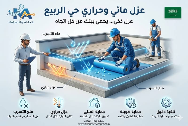 عزل أسطح حي الربيع