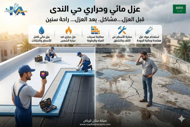 عزل أسطح حي الندى
