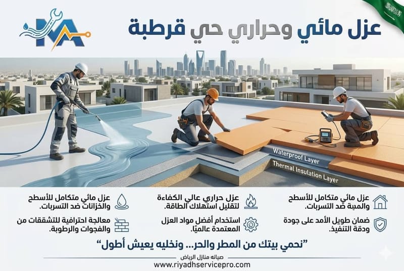 عزل أسطح حي قرطبة
