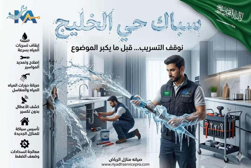 سباك حي الخليج