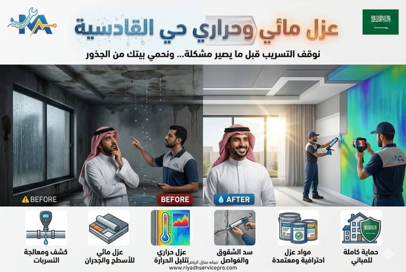 عزل أسطح حي القادسية