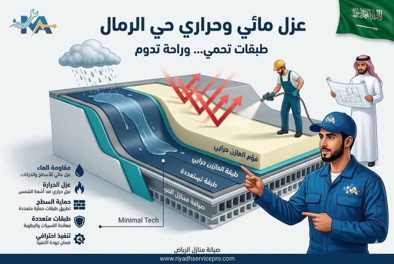 عزل أسطح حي الرمال