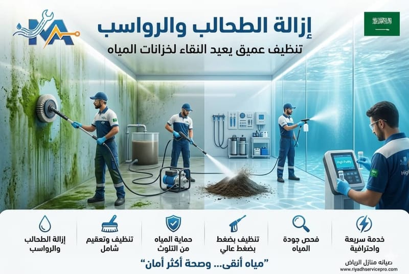 إزالة الطحالب والرواسب