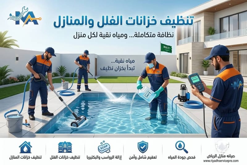 تنظيف خزانات الفلل والمنازل