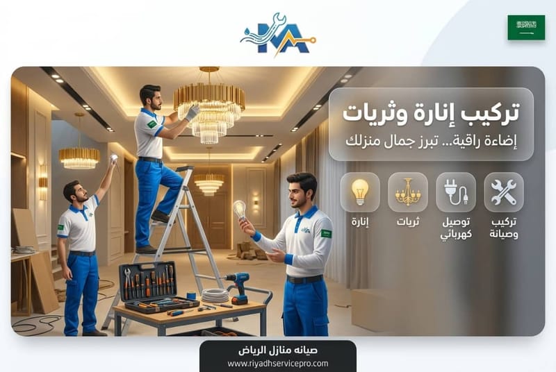 تركيب إنارة وثريات