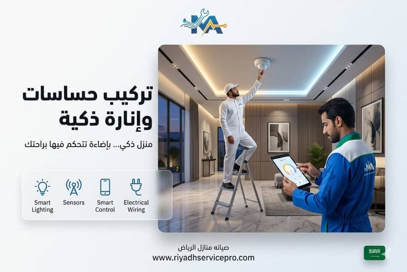 تركيب حساسات وإنارة ذكية